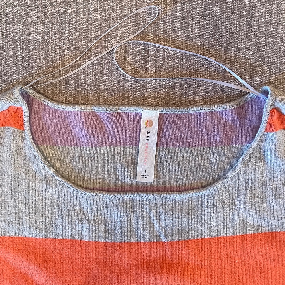 Daily Practice * Anthropologie * Glen Striped Sweater * Size S * Like New! - Picture 6 of 11